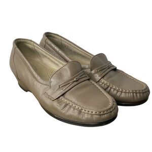 SAS Easier Slip-On Loafer Womens Mocha Leather Size 6.5